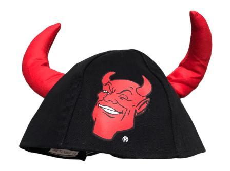 duivel cap zwart-rood